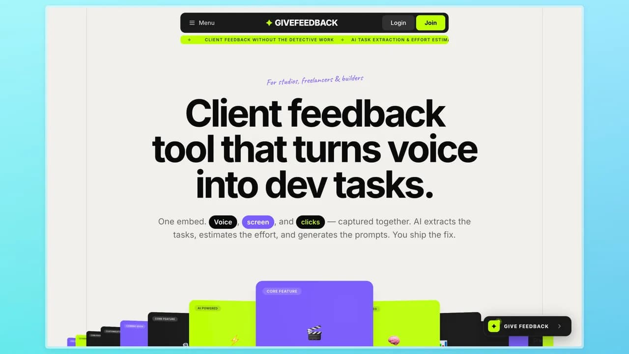 GiveFeedback