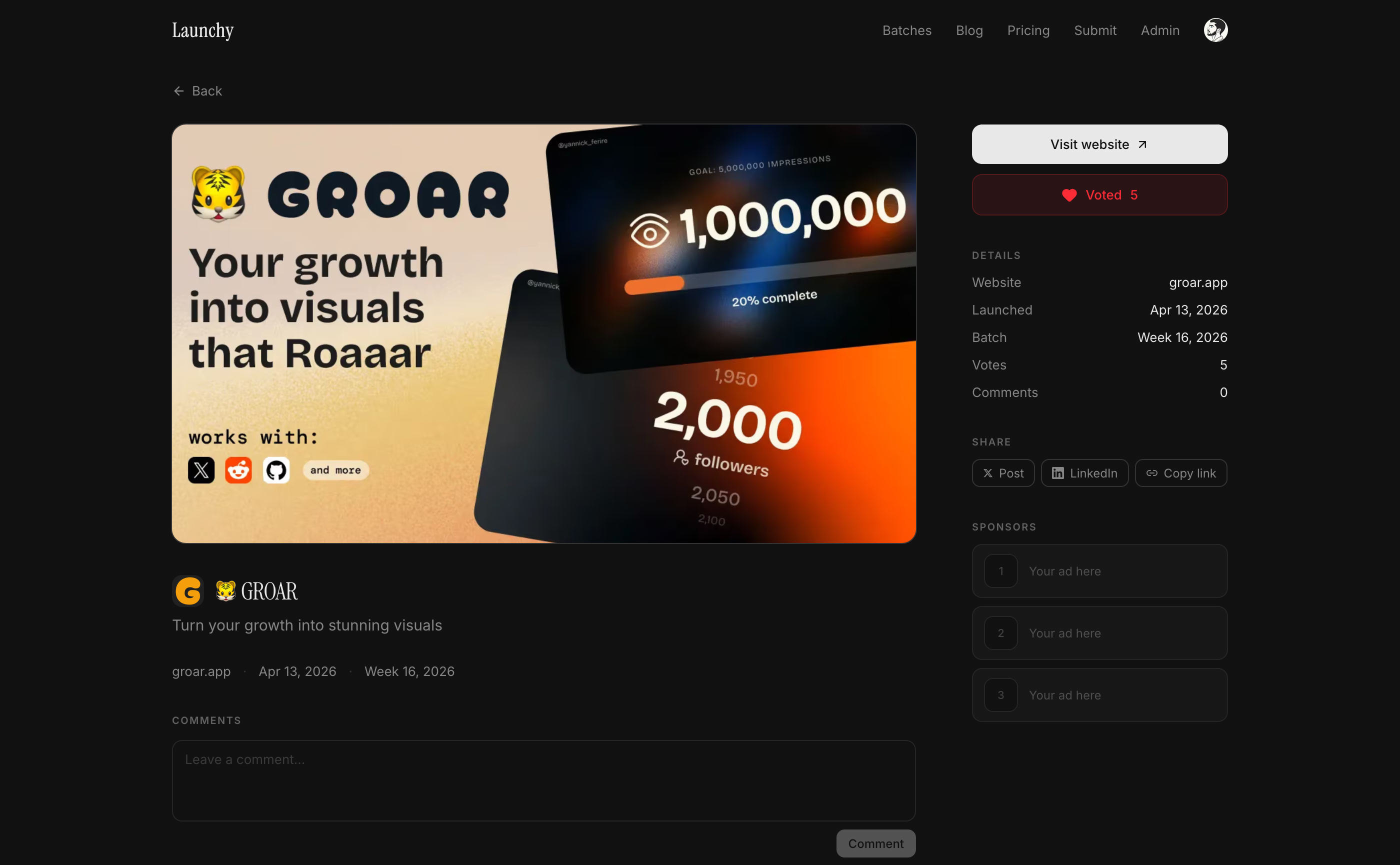 Product page