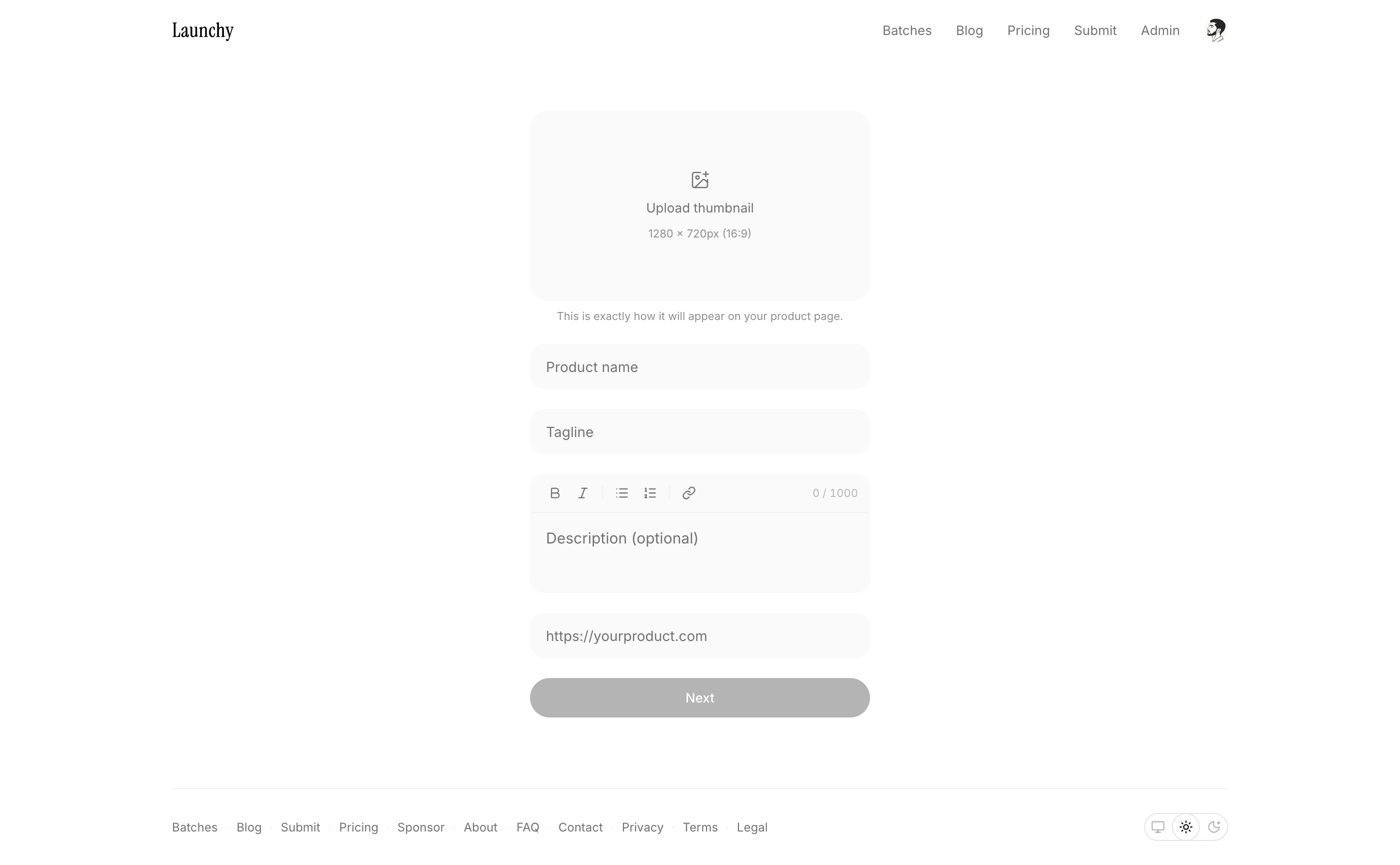 Submit flow